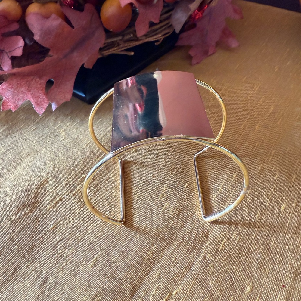 Goldtone Cuff Bracelet - Picture 2 of 2